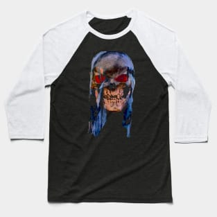 Skull Scary Metal Head Baseball T-Shirt